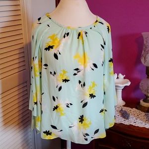 Vince Camuto flower print blouse